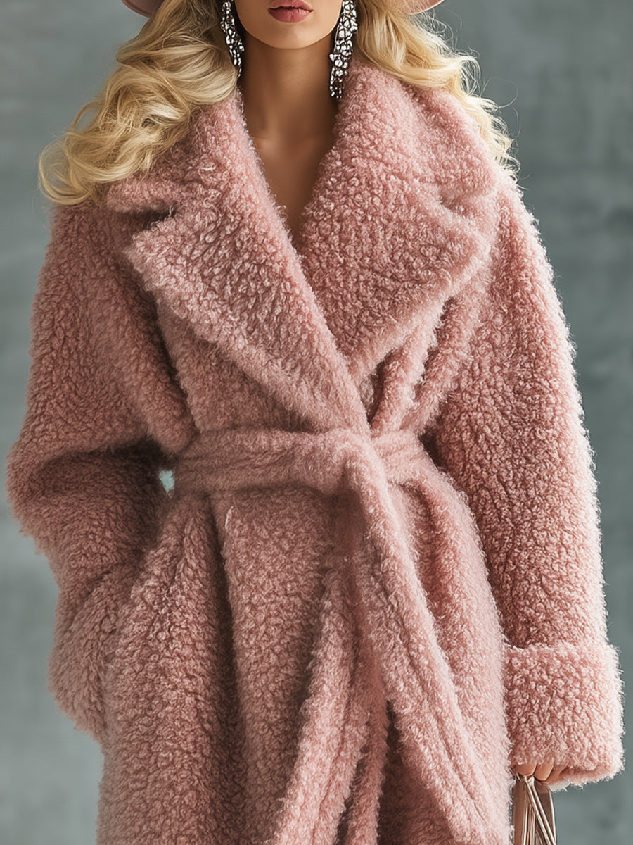 Veste en Fausse Fourrure Rose : Élégance Décontractée et Tendance