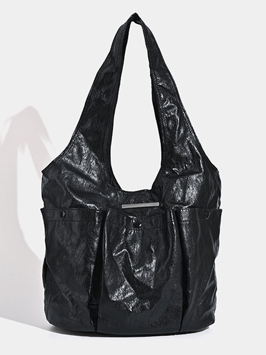 Sac Vintage Éco-Cuir à Poches Multiples pour un Style Unique