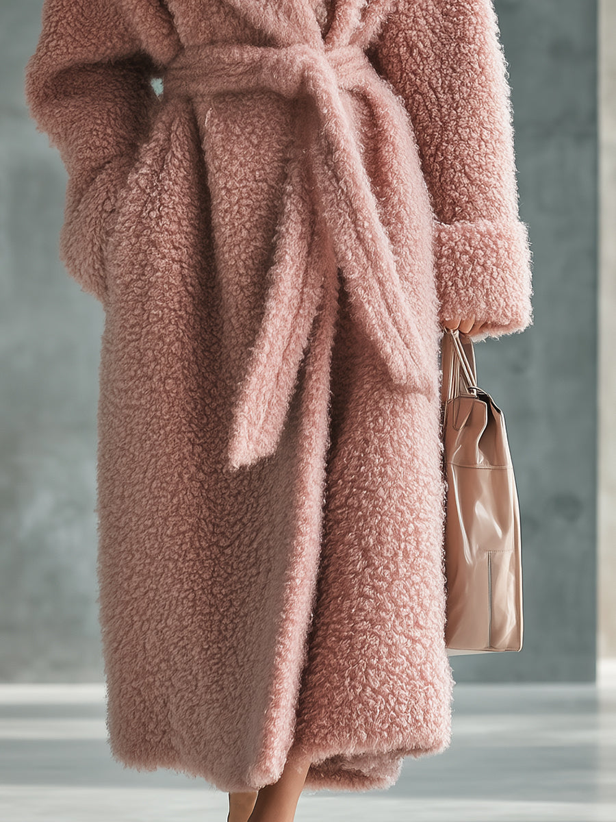 Veste en Fausse Fourrure Rose : Élégance Décontractée et Tendance