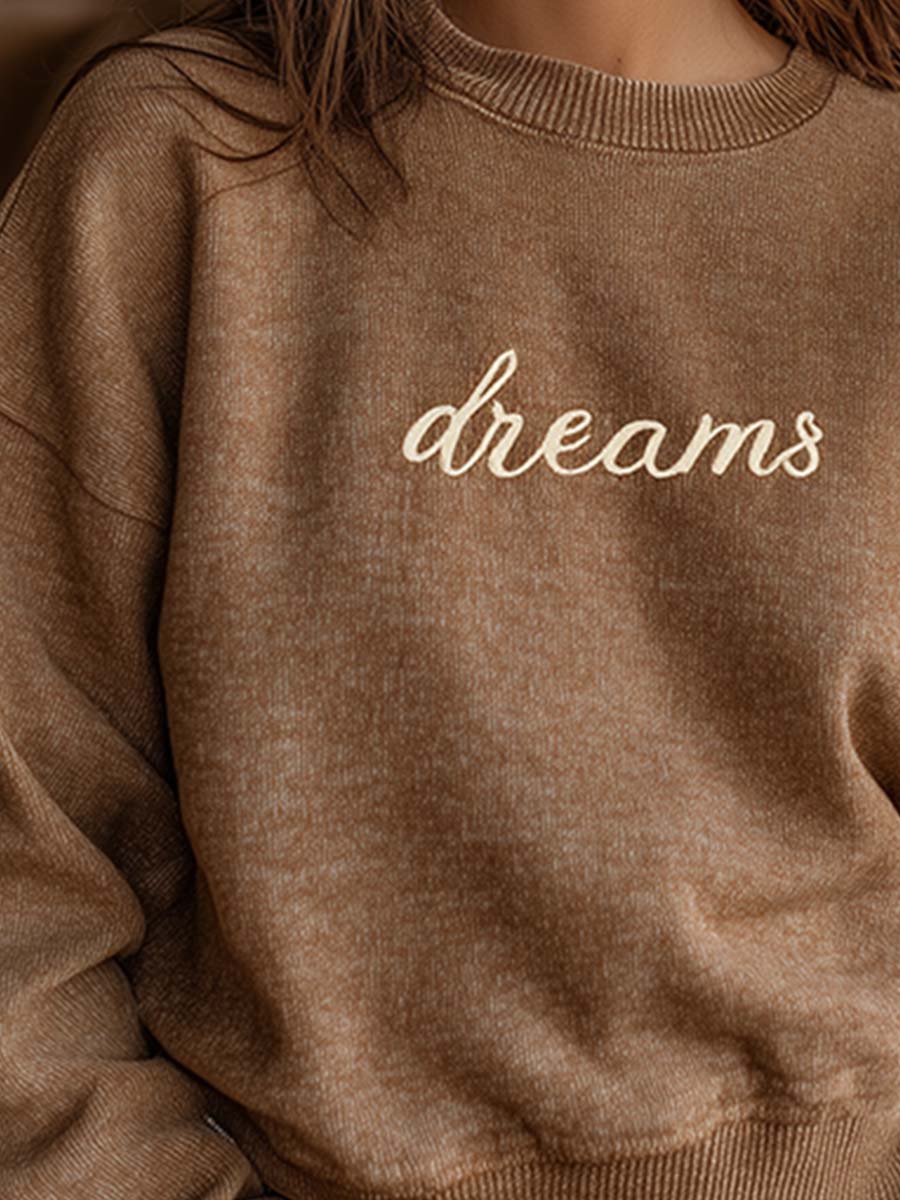 Chiné Brown Cozy Knit Sweater