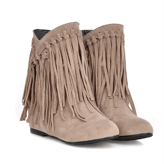 Beige Women's Cowboy Boots