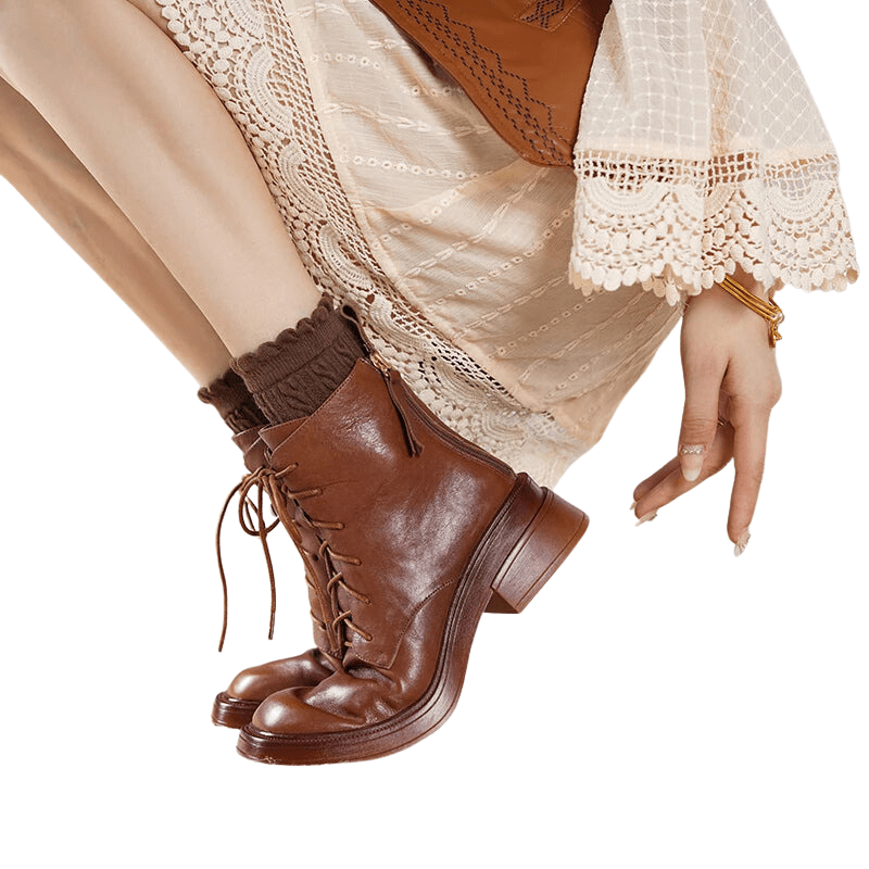 Chaussures Cowboy Femme à Bout Carré