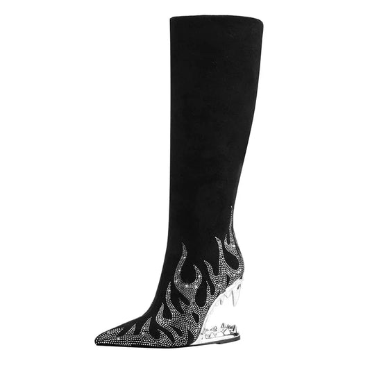 Élégantes Bottes Cowboy Montantes