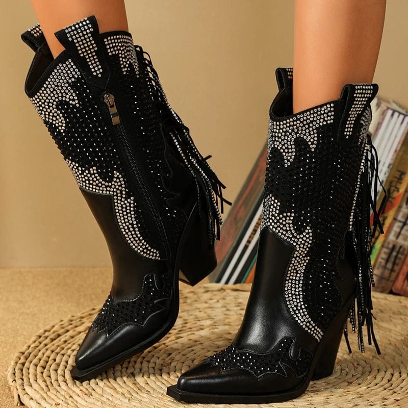 Stunning Sequin Cowboy Boots