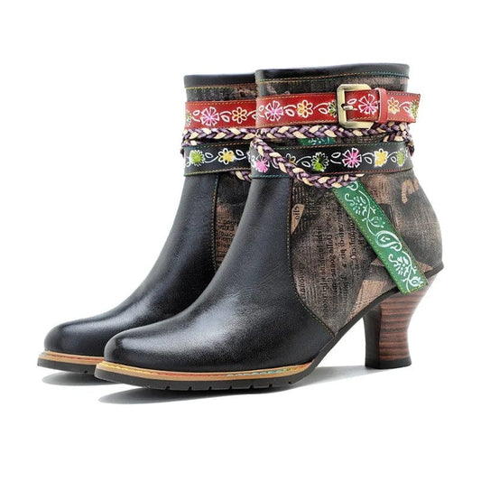 Western-Inspired Cowboy Ankle Boots