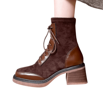 Chic Western Suede Ankle Boots
