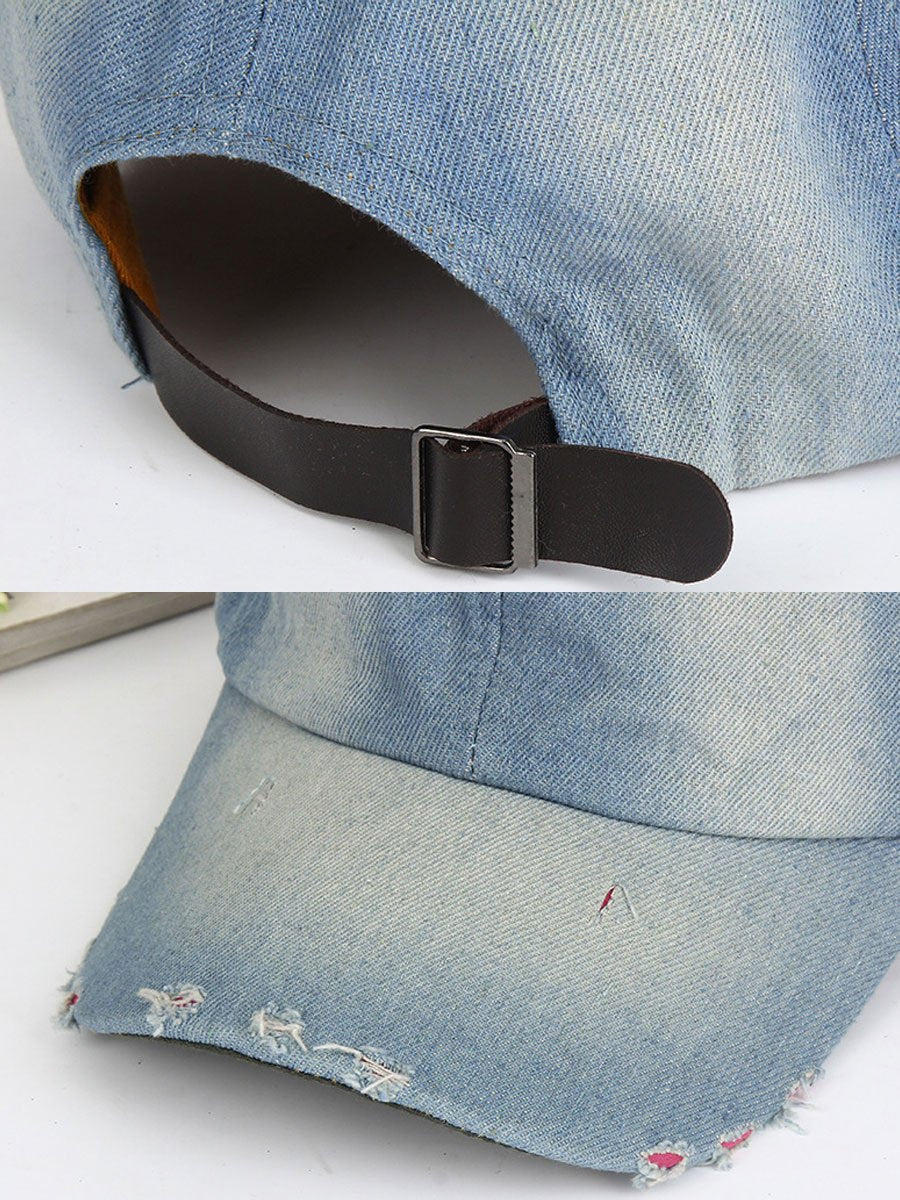 Casquette en Denim Stylée avec Protection Solaire - Idéale pour un Look Décontracté