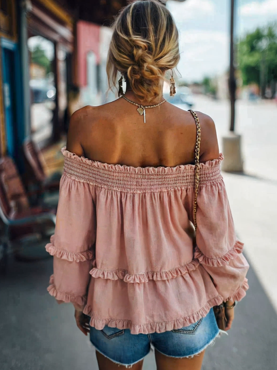 Chemise Vintage Décontractée à Manches Longues - Livraison en 24 Heures !