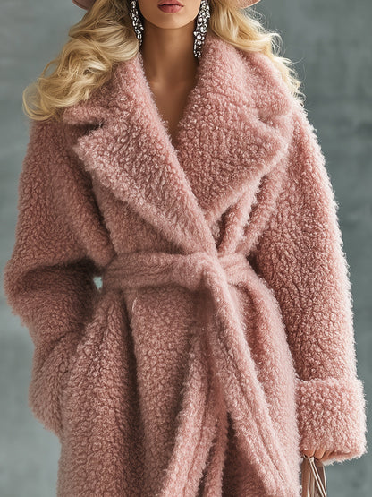 Veste en Fausse Fourrure Rose : Élégance Décontractée et Tendance