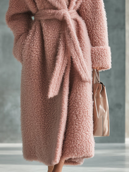 Veste en Fausse Fourrure Rose : Élégance Décontractée et Tendance