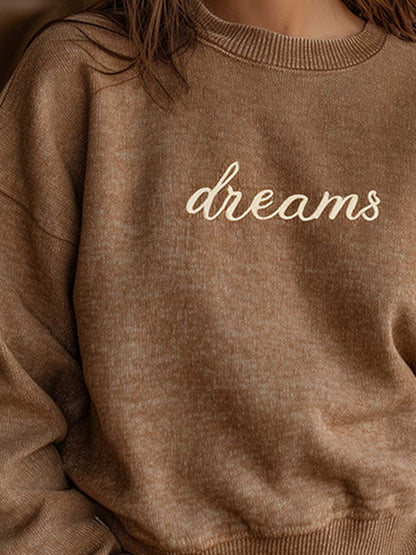Chiné Brown Cozy Knit Sweater