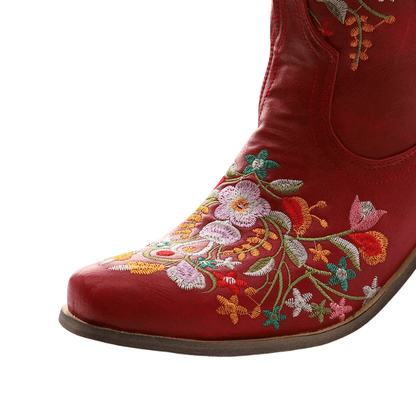 Rouge Éclat : Bottes Cowboy Chic