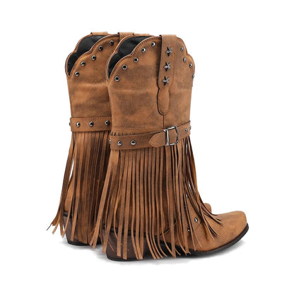 Western Boots with Square Toe