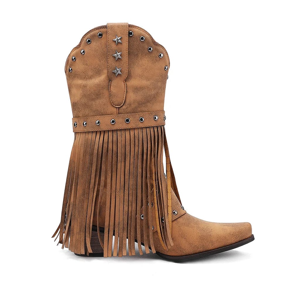 Western Boots with Square Toe