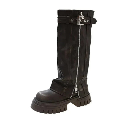 Rond-Toe Western Boots