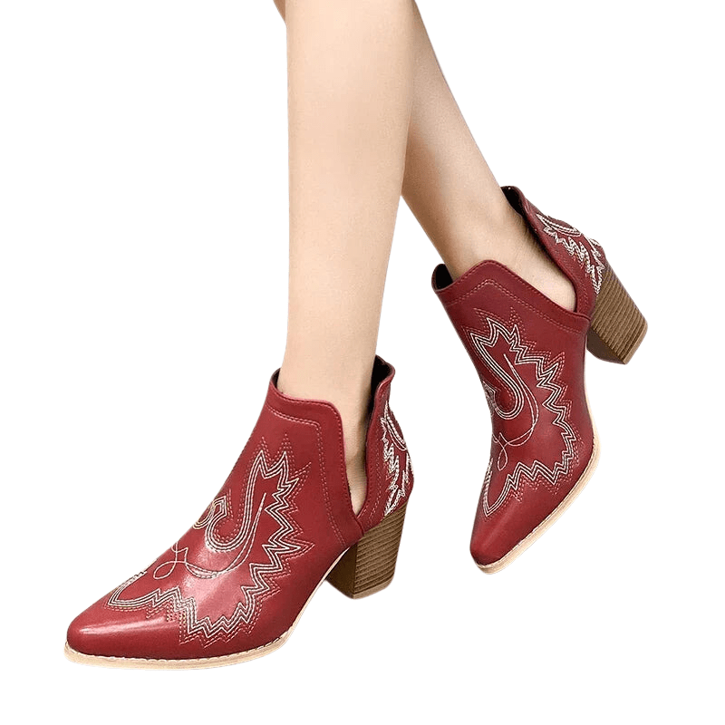 Rouge Western Boots for Women