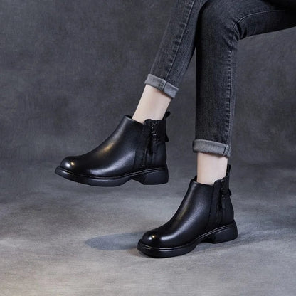 Black Cowboy Ankle Boots