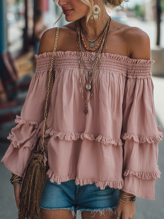 Chemise Vintage Décontractée à Manches Longues - Livraison en 24 Heures !