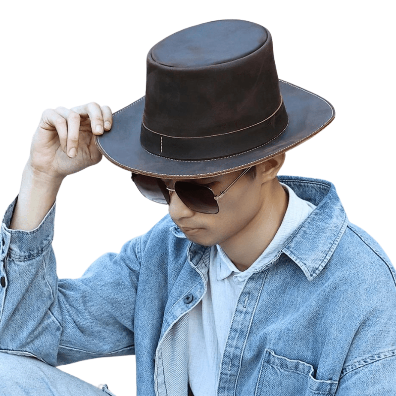 Western Leather Hat