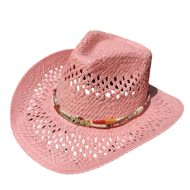 Chapeau de Cowboy Rose pour Femme