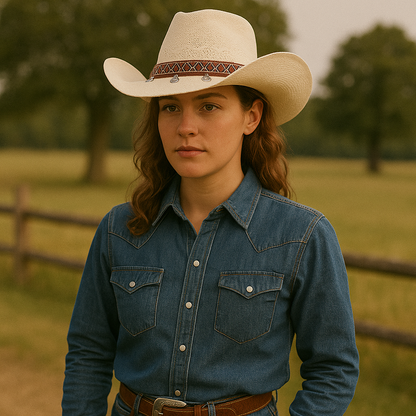 Chapeau en Paille Style Country pour Femme