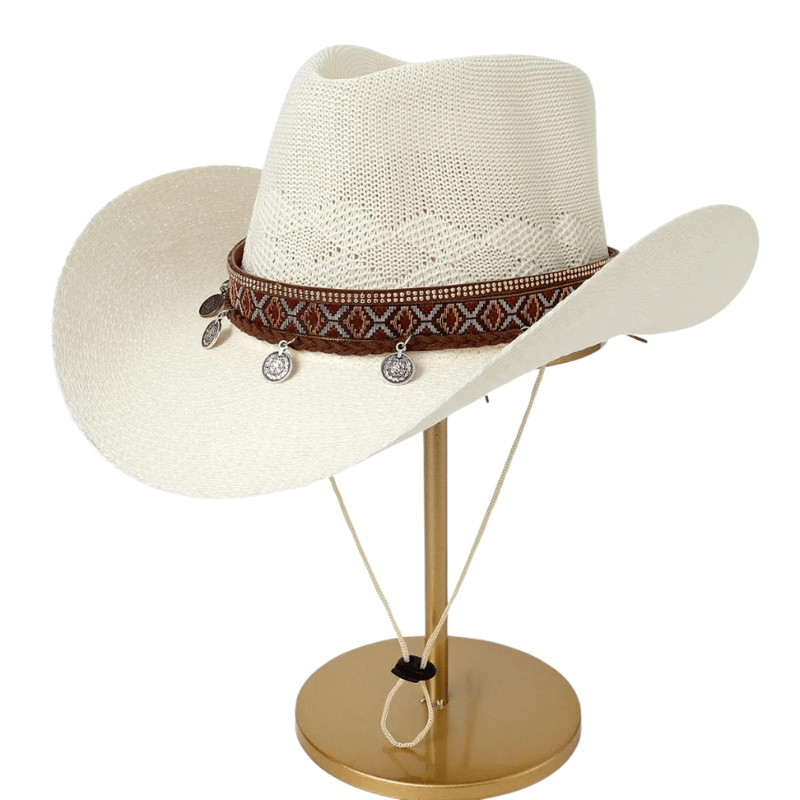 Chapeau en Paille Style Country pour Femme