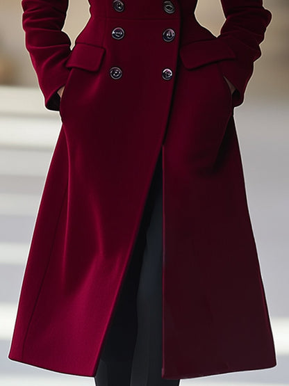 【Livraison en 24 heures】Manteau en laine haut de gamme à double boutonnage