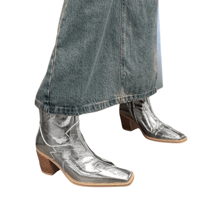Stylish Square-Toe Cowboy Boots